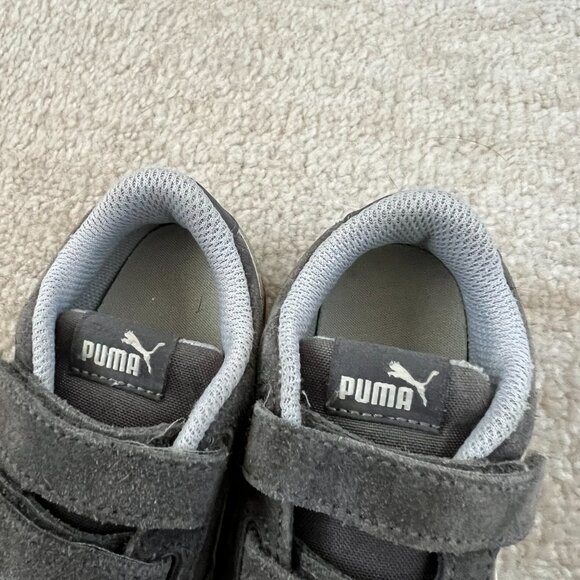 Puma Toddler Boys Girls Gray Suede Runners Sneakers Shoes 8C - Picture 10 of 10